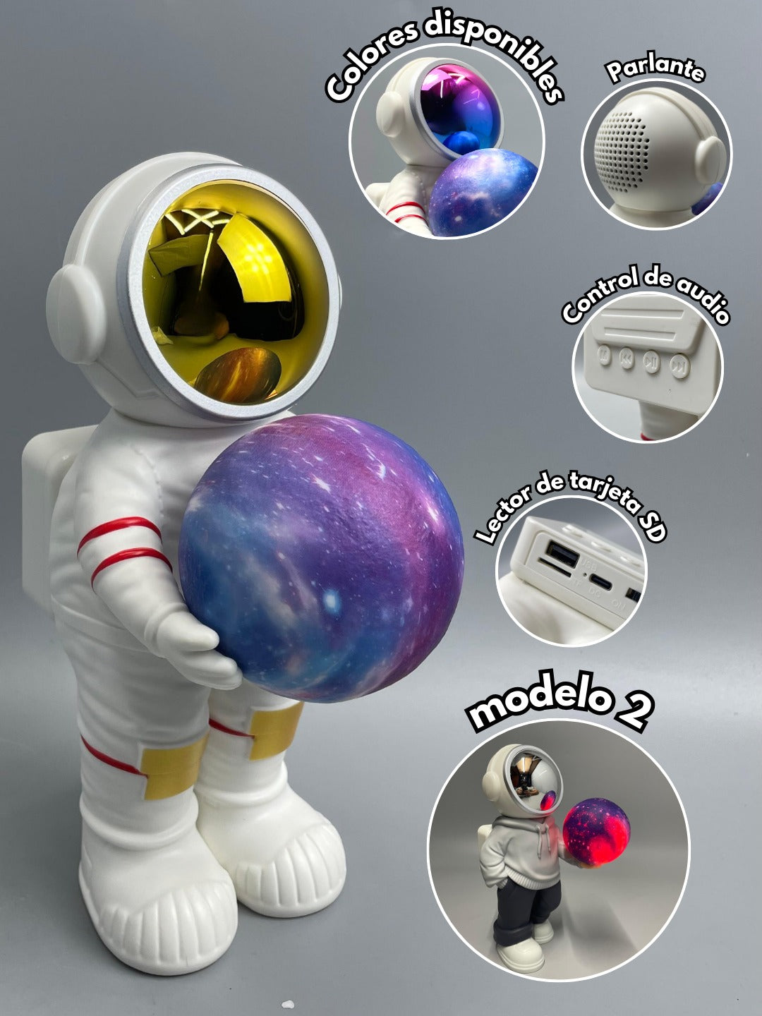Lámpara\Parlante de astronauta