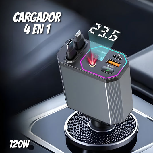 Cargador 4 en 1 con proyector ZTB-A26 120W