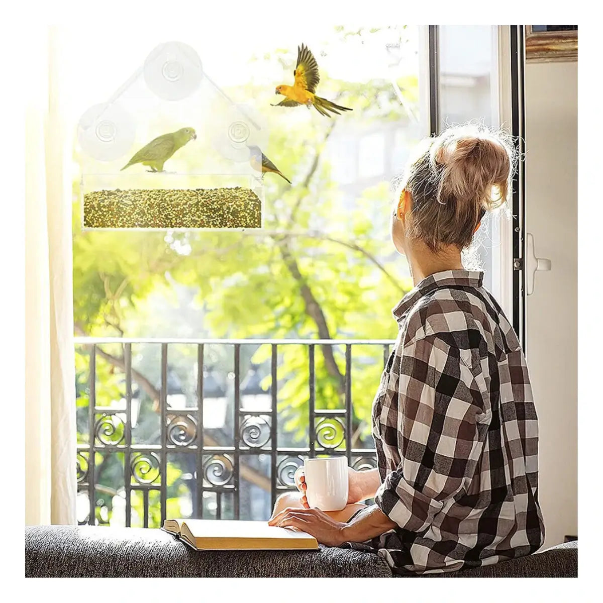 COMEDERO DE AVES PARA VENTANAS