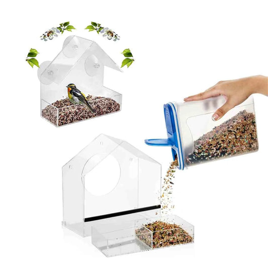 COMEDERO DE AVES PARA VENTANAS