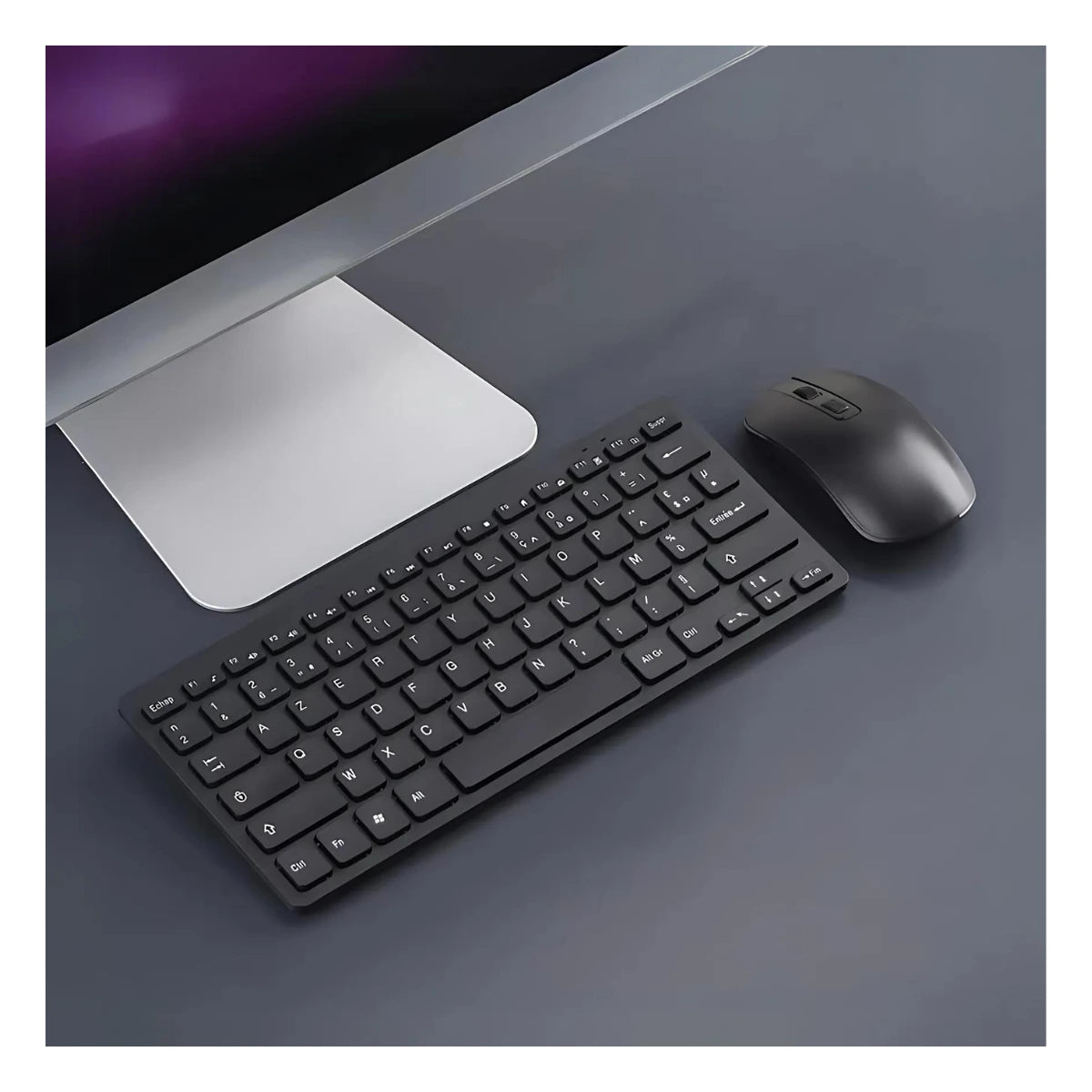 Teclado con mouse inalámbrico con mini keyboard
