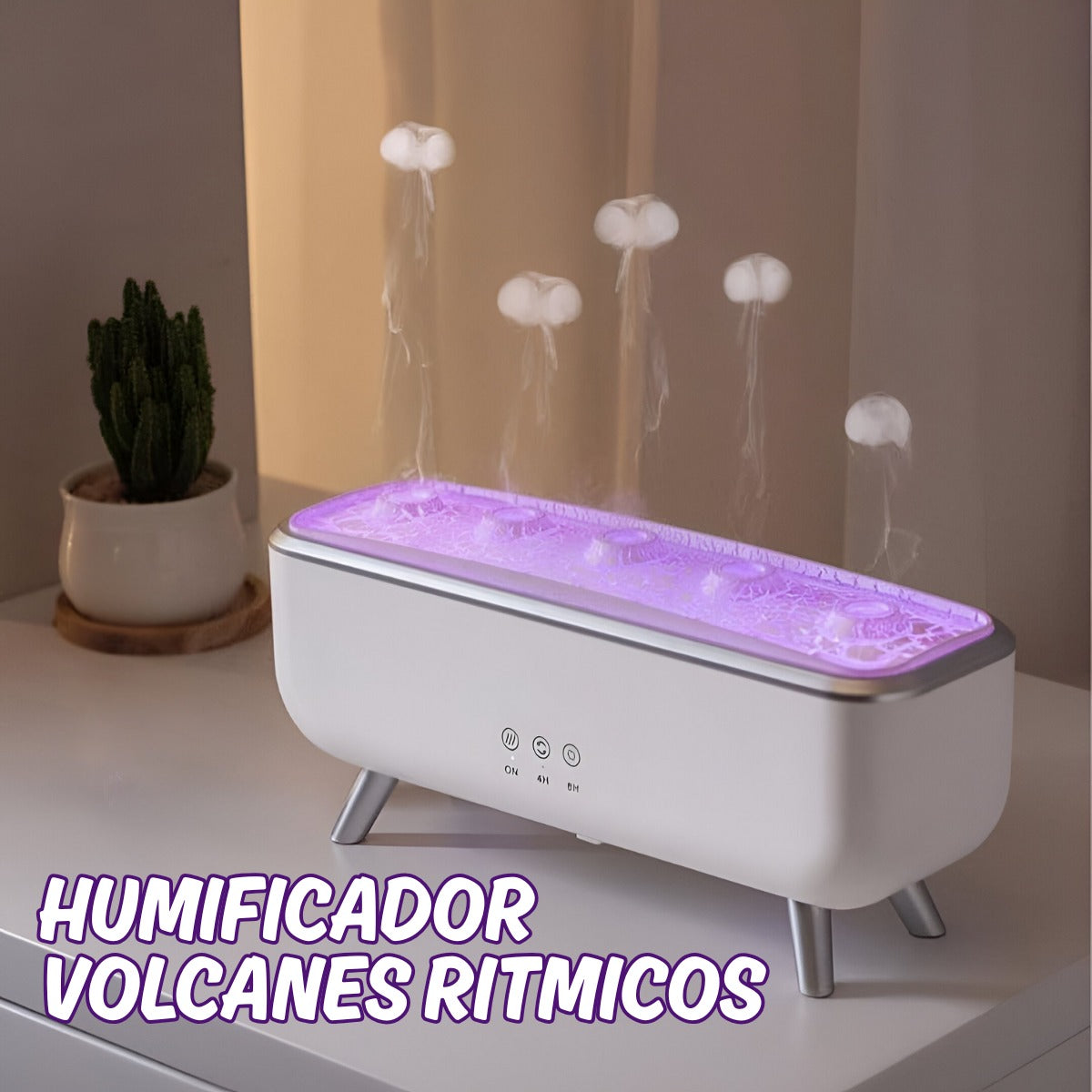 Humidificador volcanes ritmicos jellyfish