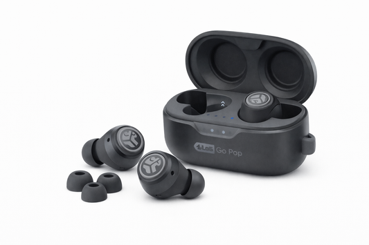 JLab Go Pop Audífonos - Negro y Gris
