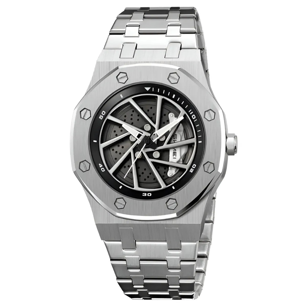 Reloj Casual SKMEI Metálico Plateado