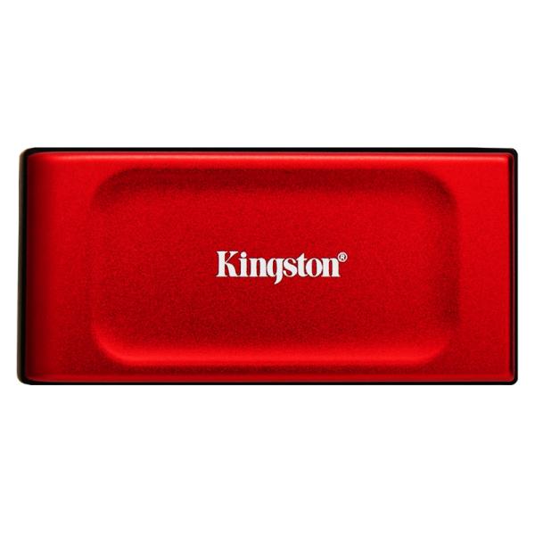 SSD Externo 2TB: Kingston XS1000R, USB-C, 1050 MB/s, Rojo