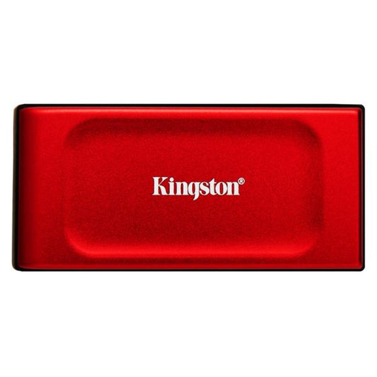 SSD Externo 2TB: Kingston XS1000R, USB-C, 1050 MB/s, Rojo