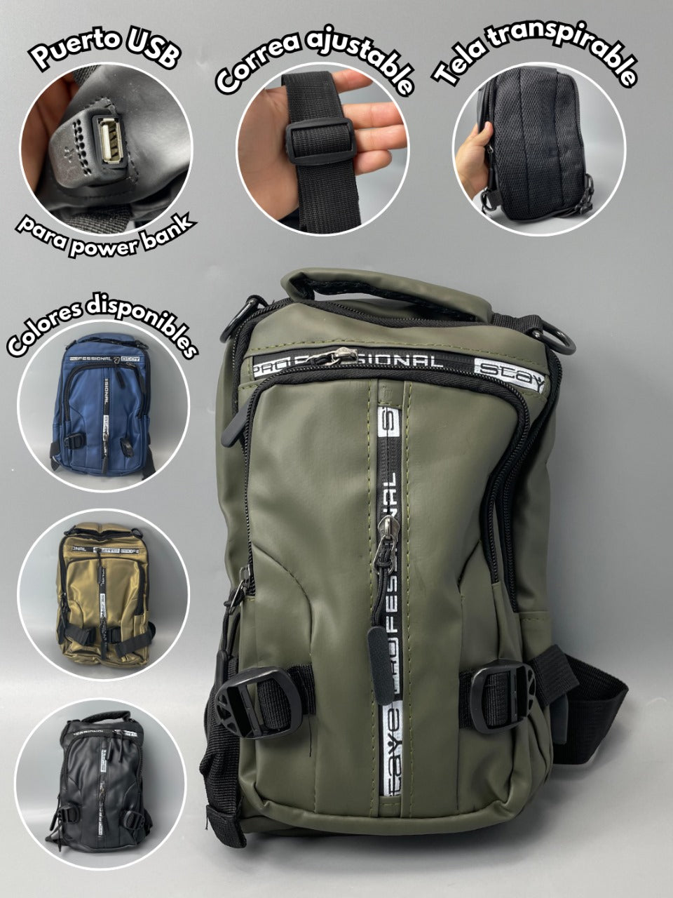 MOCHILA BANDOLERA SCAYE PROFESSIONAL