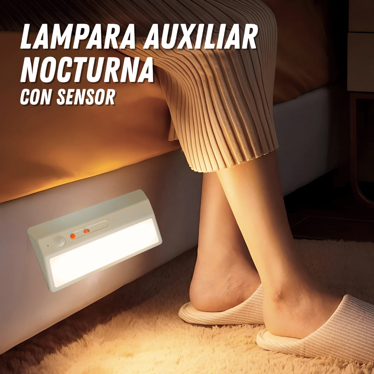 Lámpara Auxiliar Nocturna con Sensor