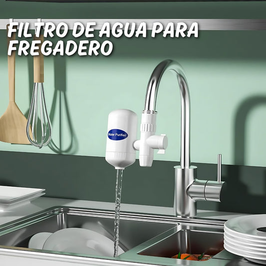 Filtro de Agua para Fregadero – Reutilizable con Cartucho de Cerámica
