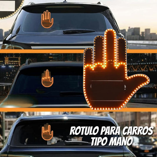 Rótulo para carros tipo mano
