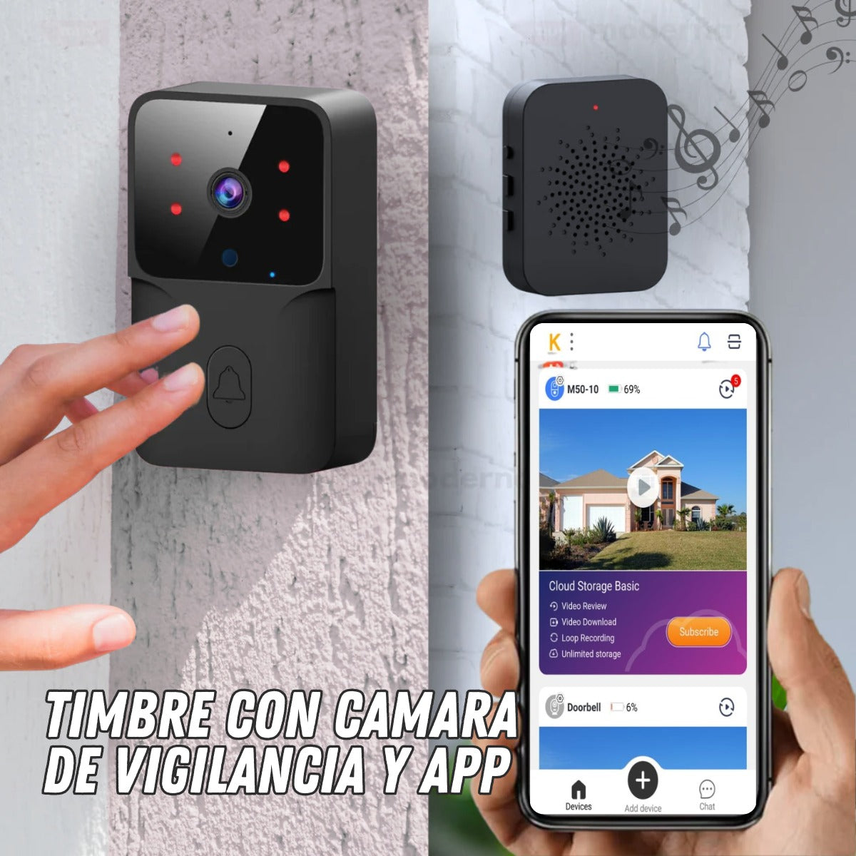 Timbre Inteligente con Cámara de Vigilancia