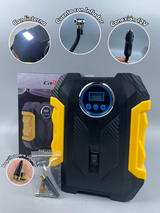 Bomba Eléctrica Inflador de llantas 120w