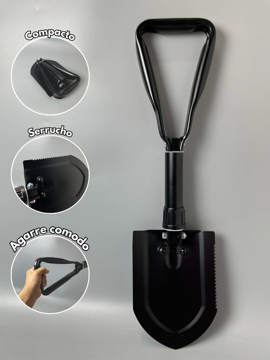 PALA PLEGABLE PARA CAMPING CON BOLSO DE NYLON