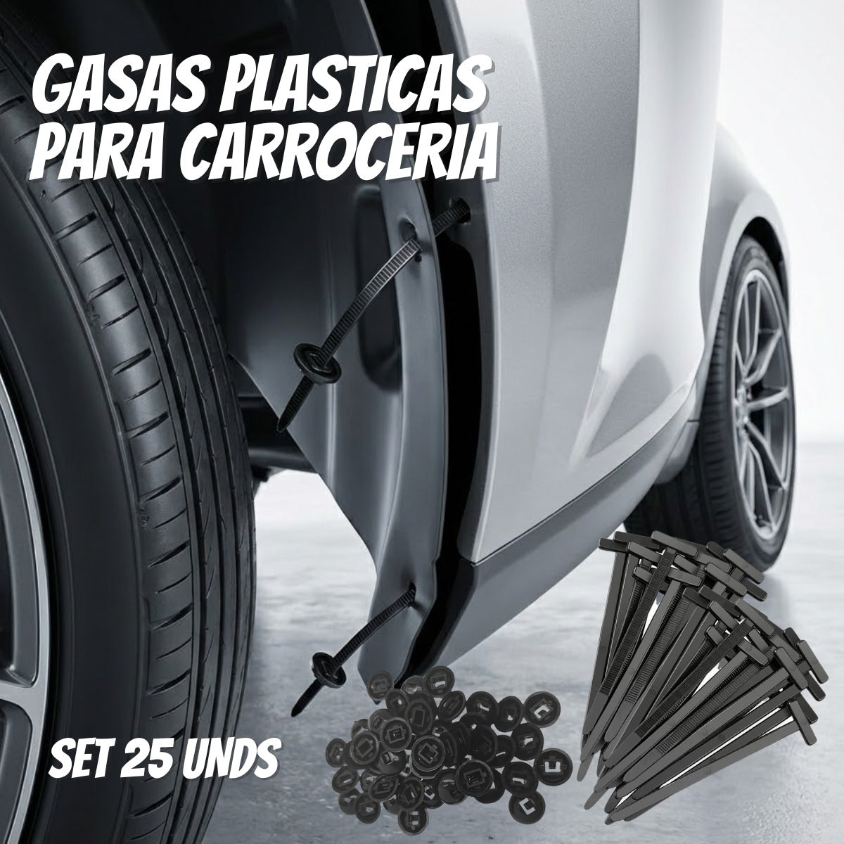 Gasas Plásticas para carrocería SET 25 UNDS