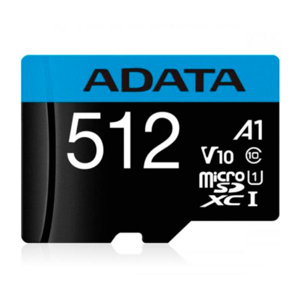 Memoria Micro SDXC 512GB: ADATA Premier, Clase 10 UHS-I A1, 100 MB/s