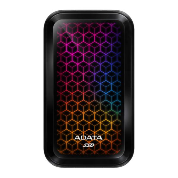 SSD Externo 1TB: ADATA SE770G, USB 3.2 Gen 2, RGB, Negro