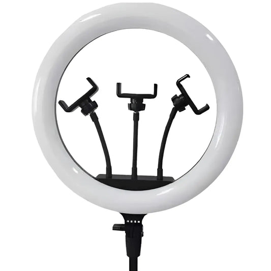 ARO DE LUZ DE 36CM CON 3 HOLDER