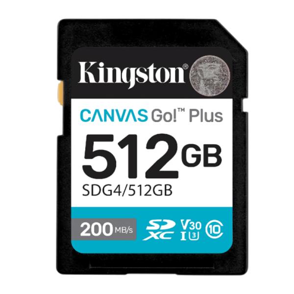 Memoria Micro SD 512GB: Kingston Canvas Select Plus, Clase 10 UHS-I V30 A1, 150 MB/s