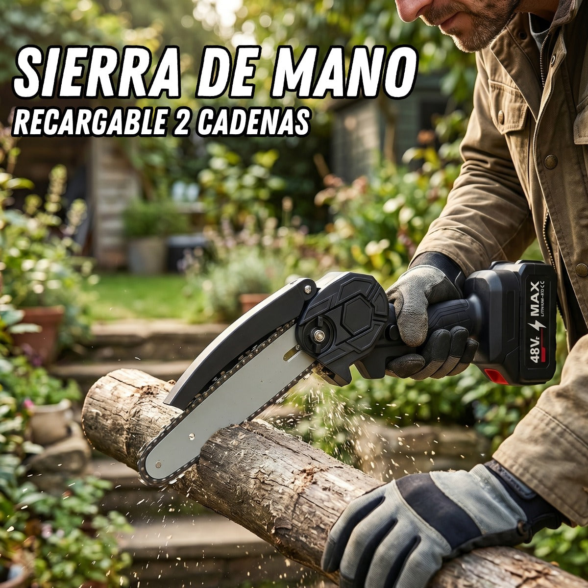 Mini sierra eléctrica recargable