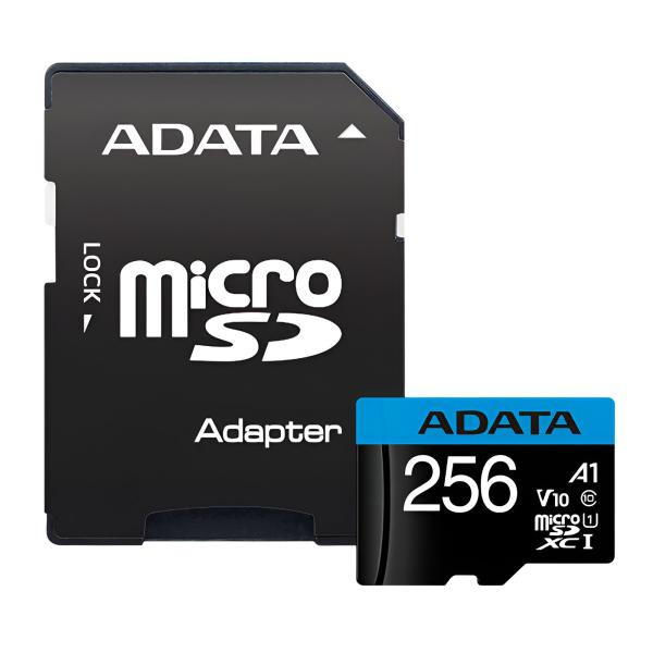 Memoria Micro SDXC 256GB: ADATA Premier, Clase 10 UHS-I A1, 100 MB/s