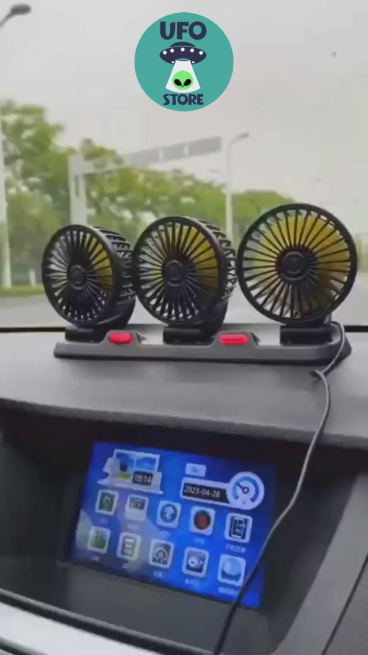 Abanico Triple Cabezal para Carros
