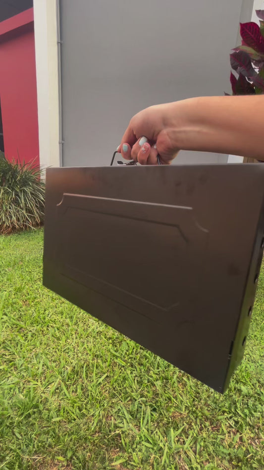 Parilla plegable con accesorios