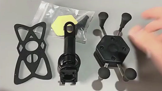 HOLDER ARAÑA CON CARGADOR DE CELULAR PARA MOTO