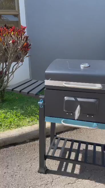 Parrilla EFHOME Grande 134cm, Negro