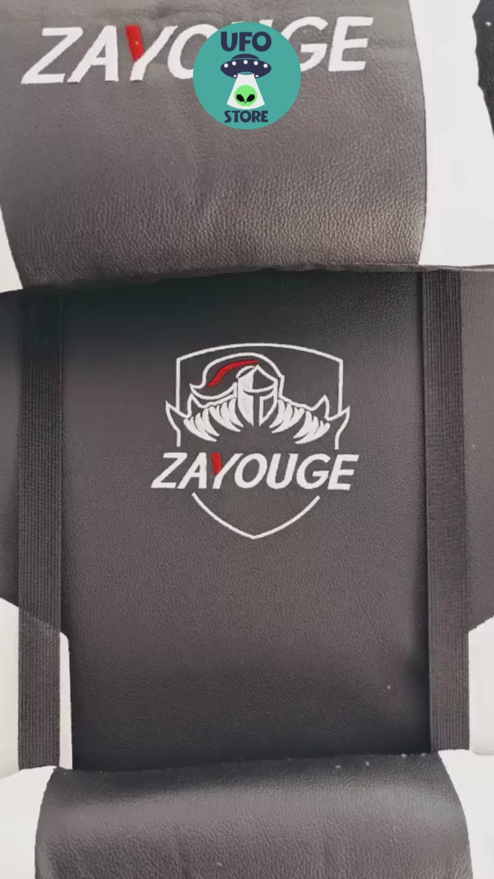 Silla Gaming Zayouge con inclinación y reposapiés
