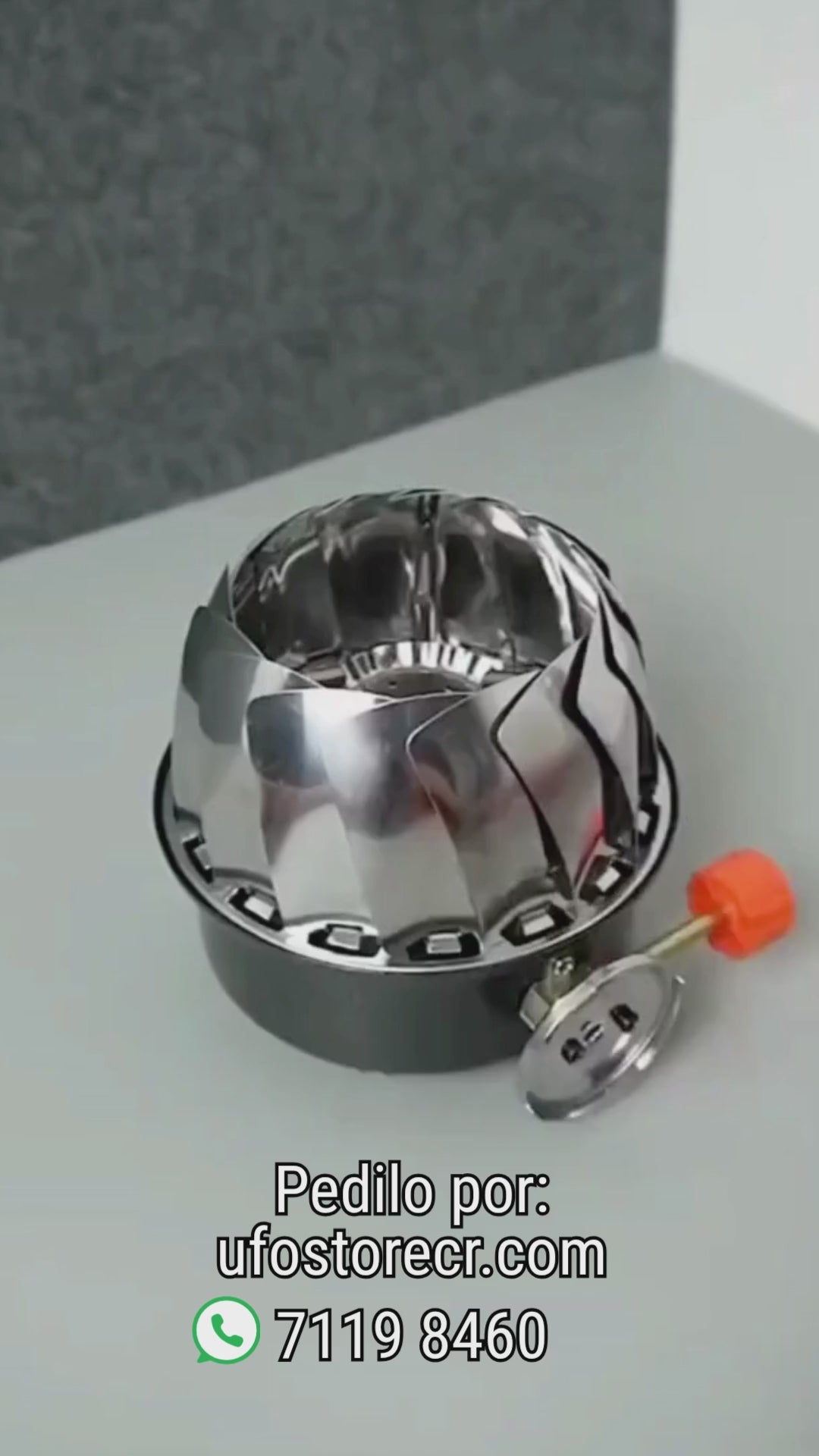 Cocina de Gas para Camping Kovar K-203 con Manguera para Tanque