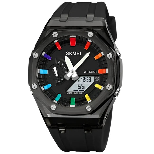 Reloj Casual SKMEI  Rainbow-Negro